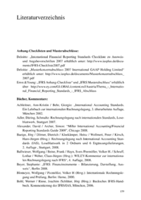 Dokument Literaturverzeichnis