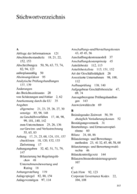 Dokument Stichwortverzeichnis