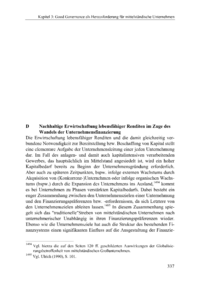 Dokument Nachhaltige Erwirtschaftung lebensfähiger Renditen im Zuge des Wandels der Unternehmensfinanzierung