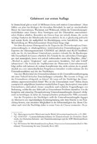 Dokument Geleitwort