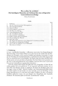 Dokument Was wollen Sie wirklich? Die beteiligten Menschen als Schlüssel für eine erfolgreiche Unternehmensnachfolge