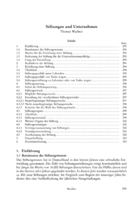 Dokument Stiftungen und Unternehmen