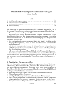 Dokument Steuerliche Bewertung des Unternehmensvermögens