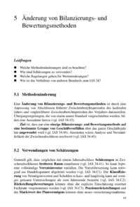 Dokument Änderung von Bilanzierungs- und Bewertungsmethoden