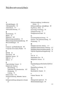 Dokument Stichwortverzeichnis