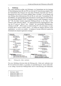 Dokument Gründe und Potenziale des IT-Einsatzes in Interner Revision und Wirtschaftsprüfung
