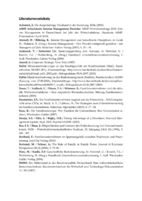 Dokument Literaturverzeichnis