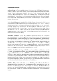 Dokument Autorenverzeichnis