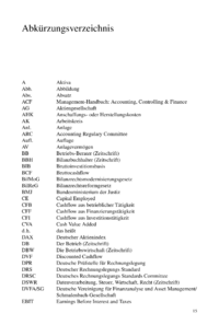 Dokument Abk&uuml;rzungsverzeichnis