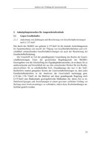 Dokument Anknüpfungstatsachen für Anspruchstatbestände