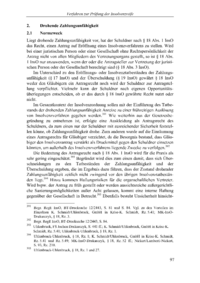 Dokument Drohende Zahlungsunfähigkeit