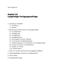 Dokument Langfristige Fertigungsaufträge