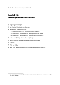 Dokument Leistungen an Arbeitnehmer