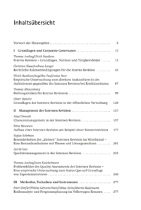 Dokument Inhaltsübersicht