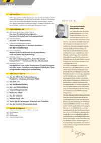 Dokument Inhaltsverzeichnis / Editorial 