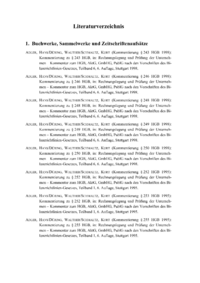 Dokument Literaturverzeichnis