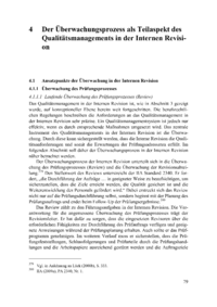 Dokument Der Überwachungsprozess als Teilaspekt des Qualitätsmanagements in der Internen Revision