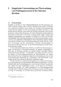 Dokument Empirische Untersuchung zur Überwachung von Prüfungsprozessen in der Internen Revision