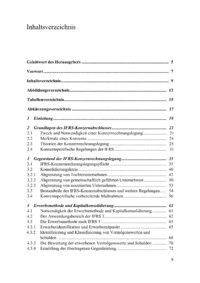 Dokument Inhaltsverzeichnis