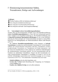 Dokument Eliminierung konzerninterner Salden, Transaktionen, Ertr&auml;ge und Aufwendungen