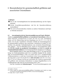 Dokument Besonderheiten bei gemeinschaftlich geführten und assoziierten Unternehmen