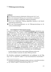 Dokument Währungsumrechnung