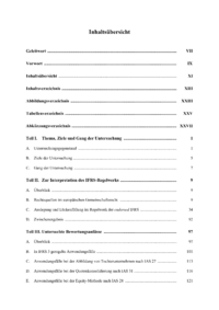 Dokument Inhaltsübersicht