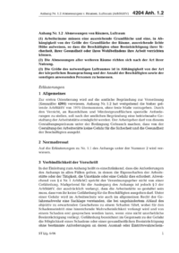 Dokument ArbSt&auml;ttV Erl&auml;uterungen: Anhang Nr. 1.2 Abmessungen von R&auml;umen, Luftraum