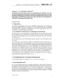 Dokument ArbStättV Erläuterungen: Anhang Nr. 1.9 Fahrtreppen, Fahrsteige