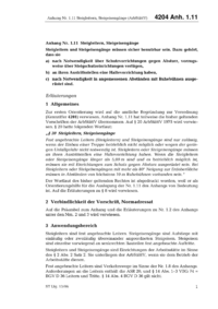 Dokument ArbStättV Erläuterungen: Anhang Nr. 1.11 Steigleitern, Steigeisengänge