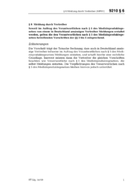 Dokument MPSV Erläuterungen: § 6 Meldung durch Vertreiber