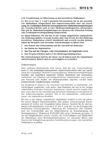 Dokument MPSV Erläuterungen: § 16 Verpflichtung zur Mitwirkung an den korrektiven Maßnahmen