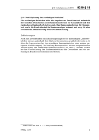 Dokument MPSV Erläuterungen: § 18 Notfallplanung der zuständigen Behörden