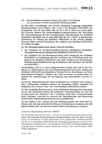 Dokument MPV Erläuterungen: § 6 Konformitätsbewertungsverfahren für unter Verwendung von tierischem Gewebe hergestellte Medizinprodukte