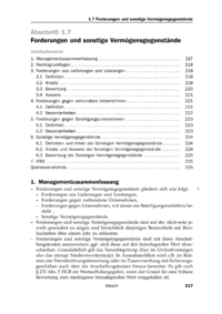 Dokument Forderungen und sonstige Vermögensgegenstände