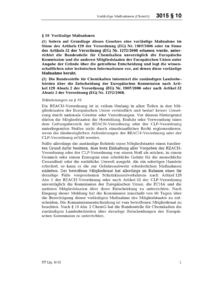 Dokument ChemG Erläuterungen: § 10 Vorläufige Maßnahmen