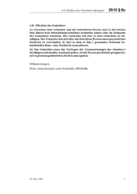 Dokument SprengG Erläuterungen: § 8c Pflichten des Gutachters
