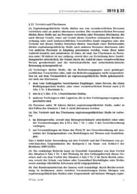 Dokument SprengG Erläuterungen: § 22 Vertrieb und Überlassen