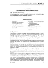 Dokument SprengG Erläuterungen: § 30 Allgemeine Überwachung