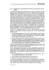 Dokument SprengG Erl&auml;uterungen: &sect; 32a Mangelhafte explosionsgef&auml;hrliche Stoffe und mangelhaftes Sprengzubeh&ouml;r