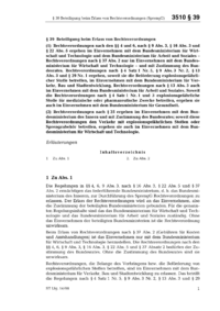 Dokument SprengG Erläuterungen: § 39 Beteiligung beim Erlass von Rechtsverordnungen