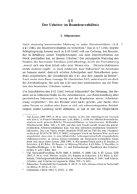 Dokument § 5 Der Urheber im Beamtenverhältnis