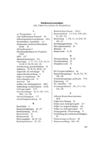 Stichwortverzeichnis