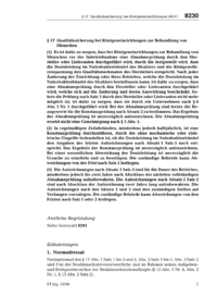 Dokument R&ouml;V Erl&auml;uterungen: &sect; 17 Qualit&auml;tssicherung bei R&ouml;ntgeneinrichtungen zur Behandlung von Menschen