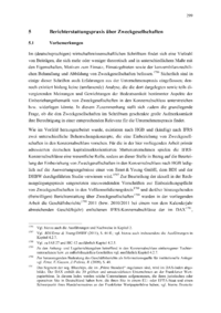 Dokument Berichterstattungspraxis über Zweckgesellschaften