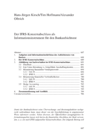 Dokument Der IFRS-Konzernabschluss als Informationsinstrument für den Bankaufsichtsrat