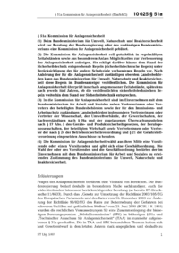Dokument BImSchG Erläuterungen: § 51a Kommission für Anlagensicherheit