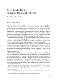Dokument Professionelle Beiräte: Aufgaben, Typen und Stellhebel