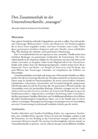 Dokument Den Zusammenhalt in der Unternehmerfamilie „managen“