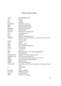 Abk&uuml;rzungsverzeichnis